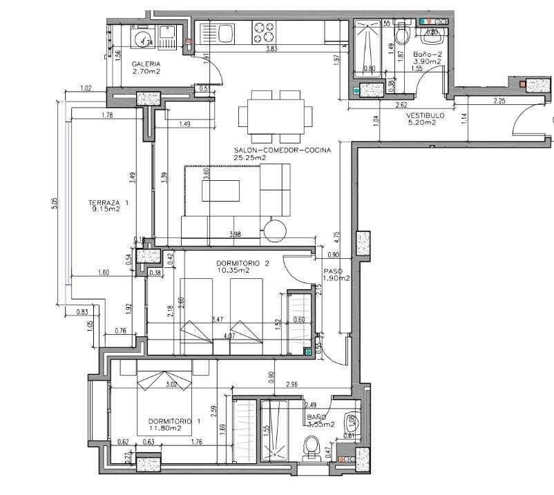 2 Bed Middle Floor Apartment in Los Alcazares
