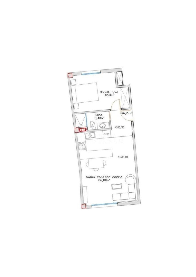 1 Bed Ground Floor Apartment in Ciudad Jardín