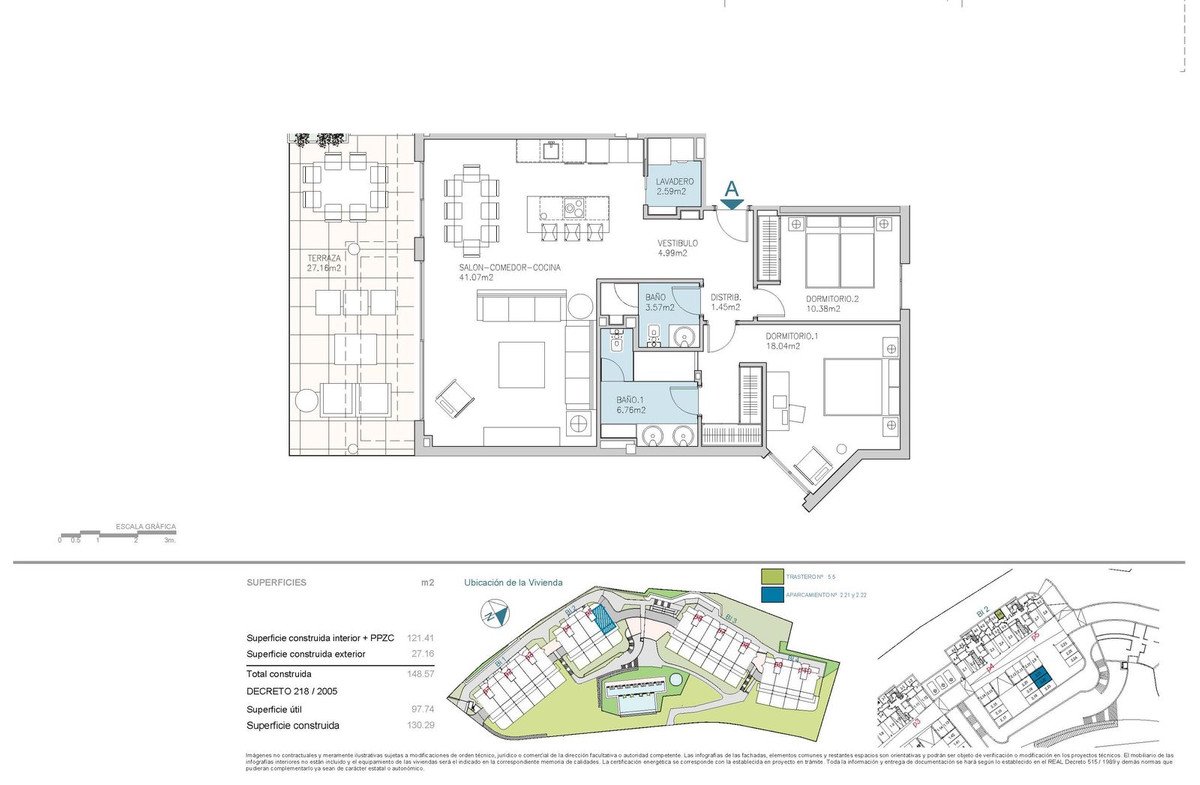 2 Bed Middle Floor Apartment in Calanova Golf
