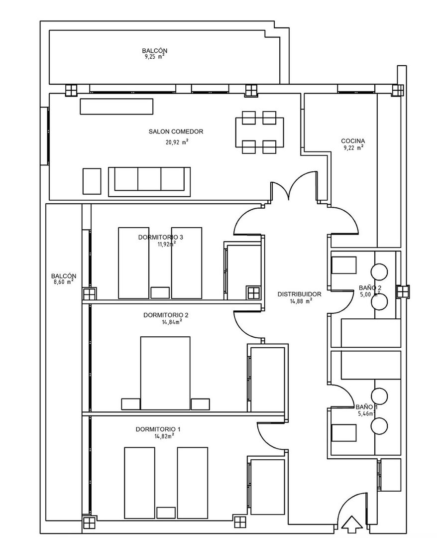 3 Bed Middle Floor Apartment in Riviera del Sol
