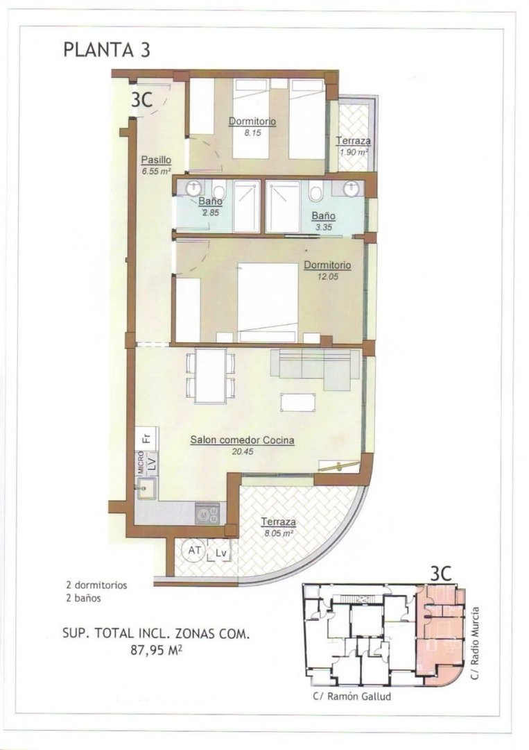 2 Bed Middle Floor Apartment in Torrevieja