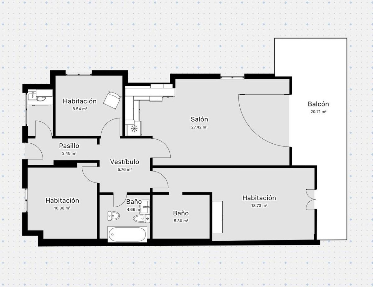 3 Bed Middle Floor Apartment in Fuengirola