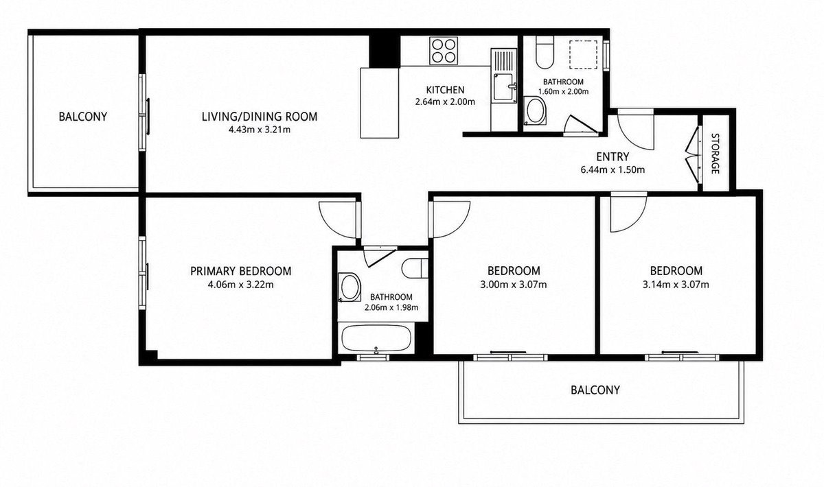 3 Bed Middle Floor Apartment in Punta Chullera