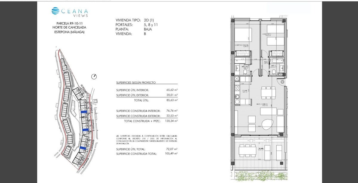 2 Bed Ground Floor Apartment in Cancelada