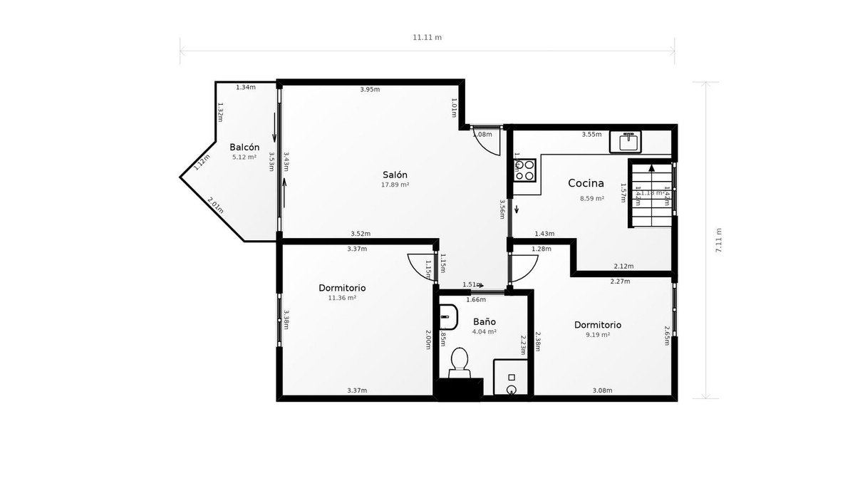 2 Bed Penthouse Duplex in Torremolinos