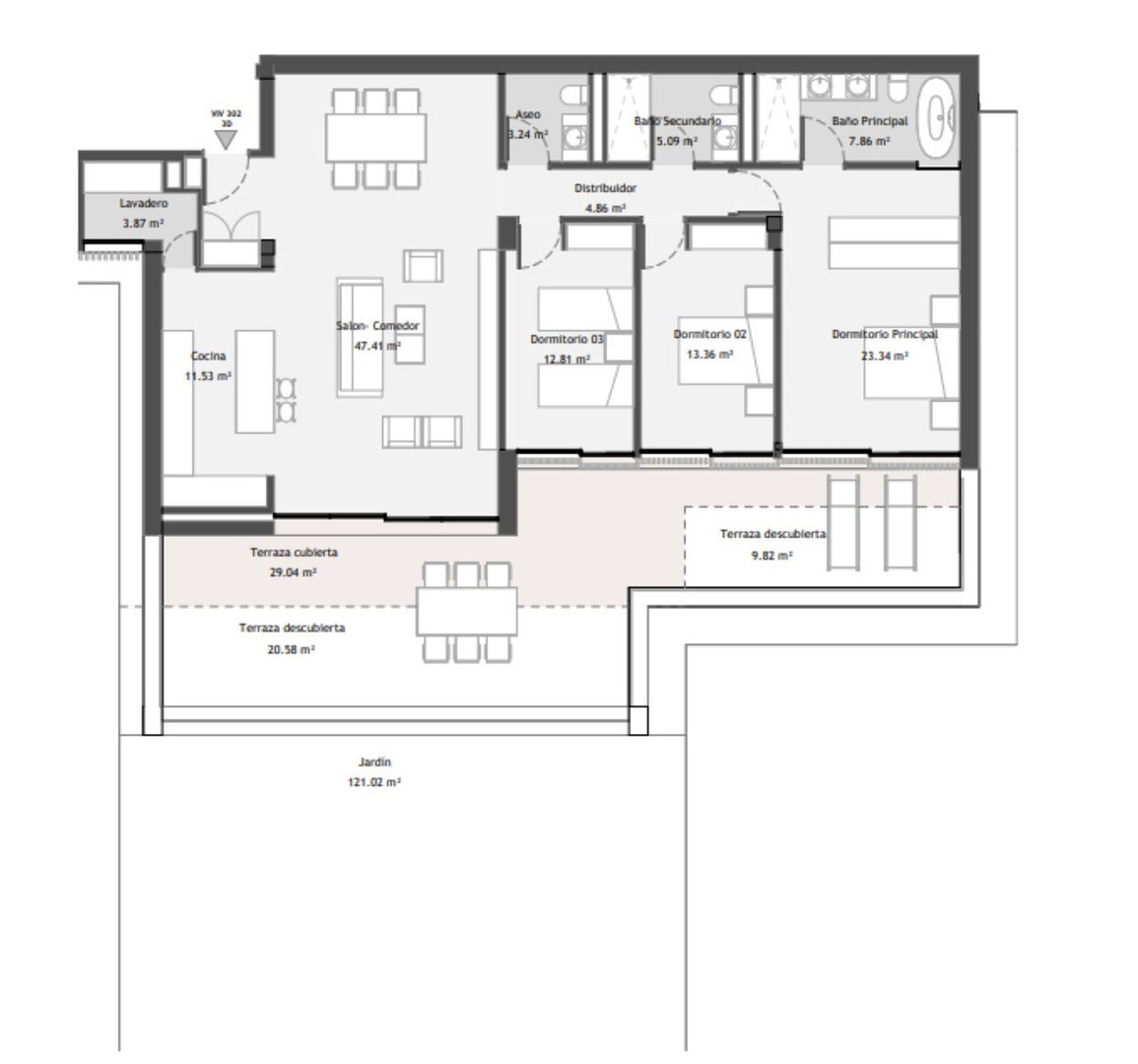 3 Bed Ground Floor Apartment in La Quinta