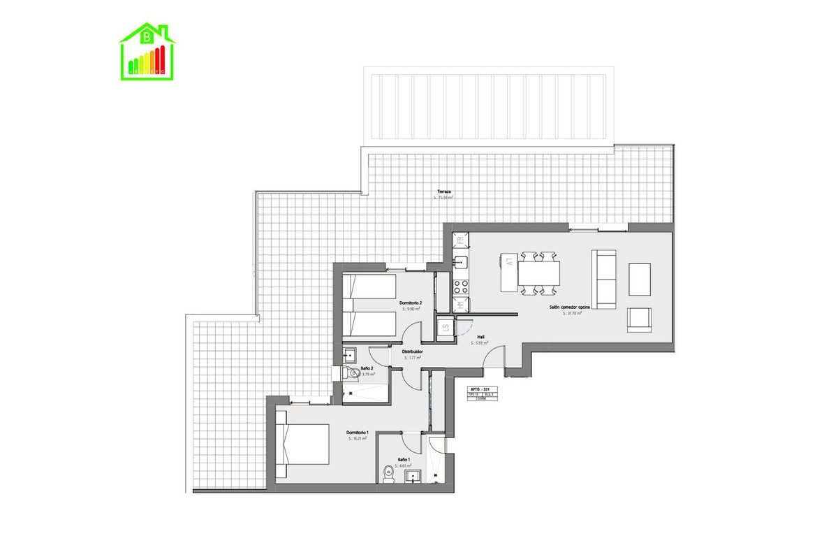 2 Bed Penthouse in La Cala de Mijas