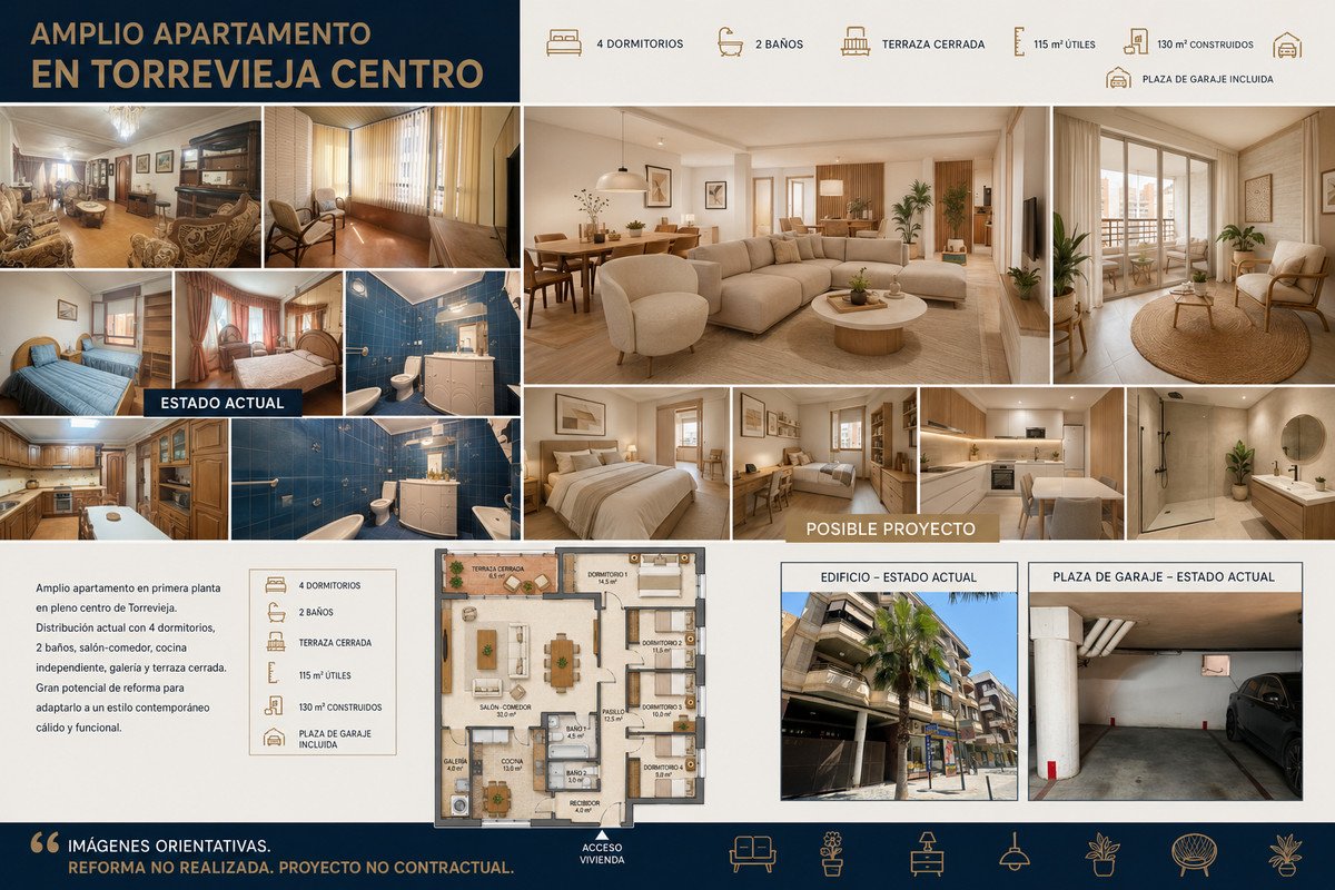 4 Bed Ground Floor Apartment in Torrevieja
