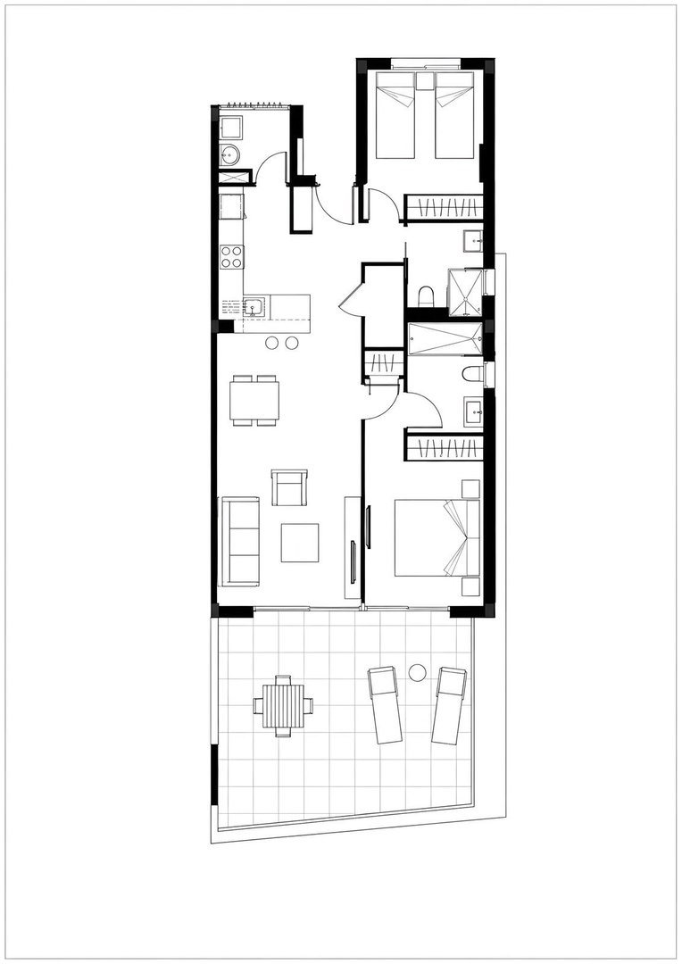 2 Bed Top Floor Apartment in Higueron