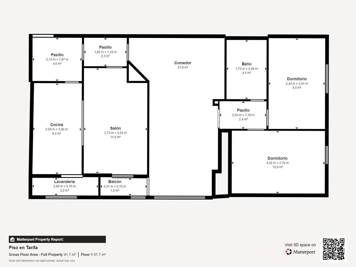 3 Bed Middle Floor Apartment in Tarifa