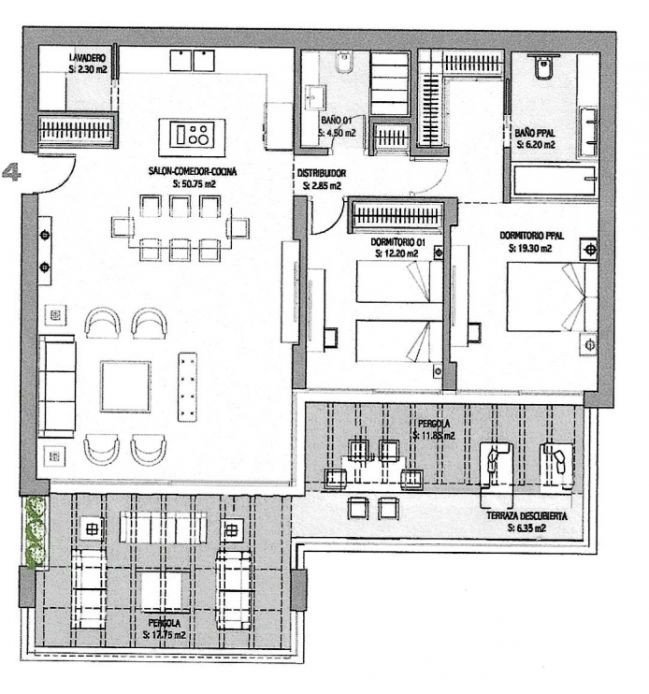 2 Bed Middle Floor Apartment in La Quinta