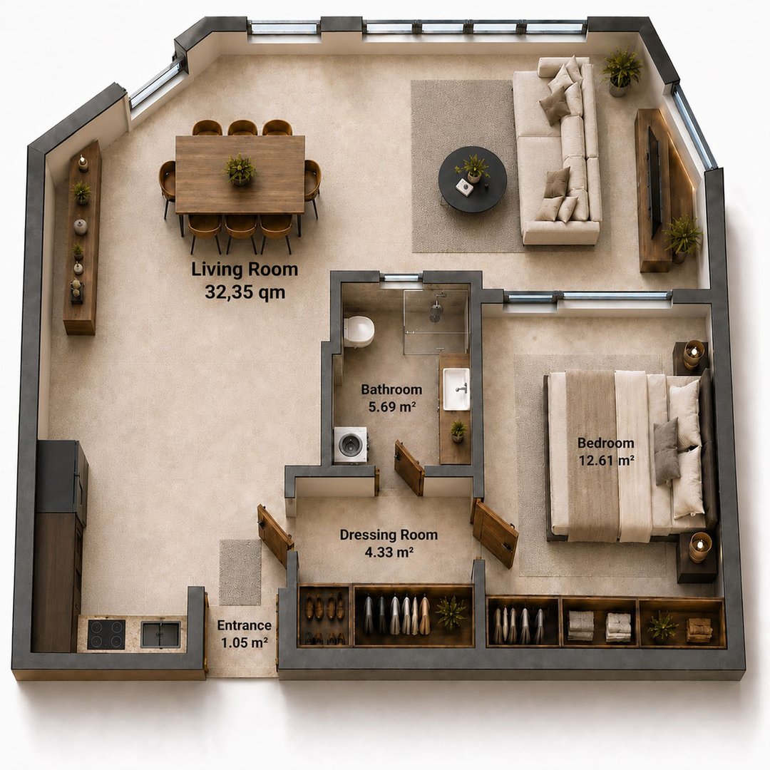 1 Bed Ground Floor Apartment in Atalaya