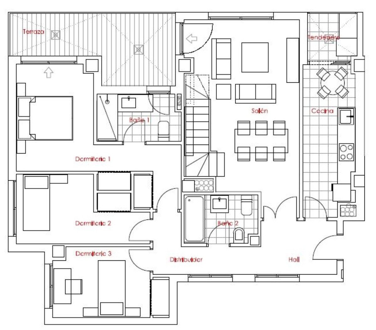 3 Bed Penthouse in Estepona