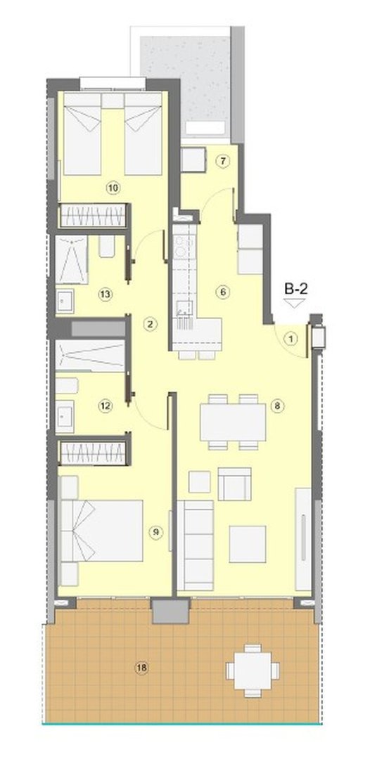 2 Bed Middle Floor Apartment in Benidorm