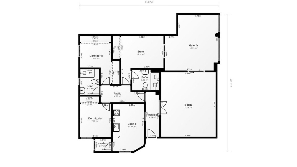 3 Bed Middle Floor Apartment in Torrequebrada