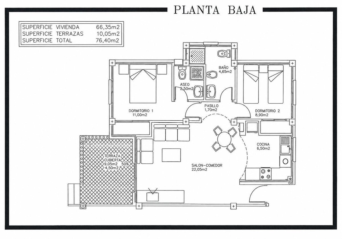 2 Bed Ground Floor Apartment in Lomas de Cabo Roig