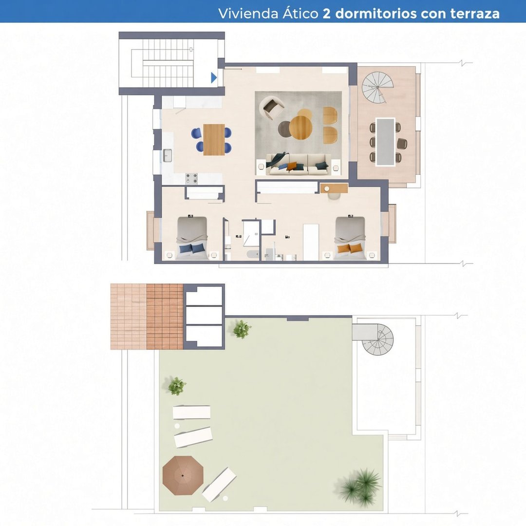 2 Bed Penthouse in El Paraiso