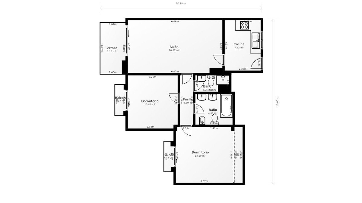 2 Bed Ground Floor Apartment in Benalmadena