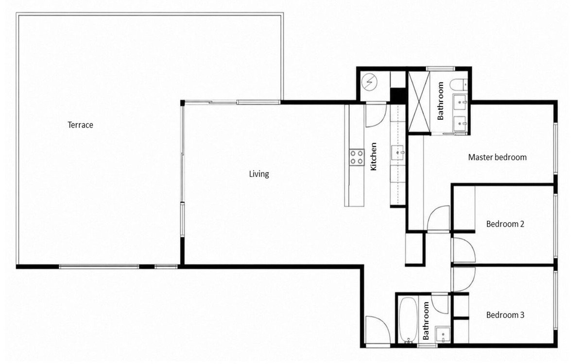 3 Bed Middle Floor Apartment in Estepona