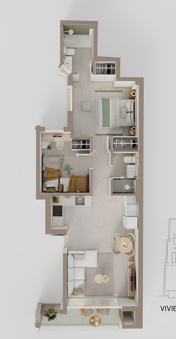 2 Bed Middle Floor Apartment in Fuengirola