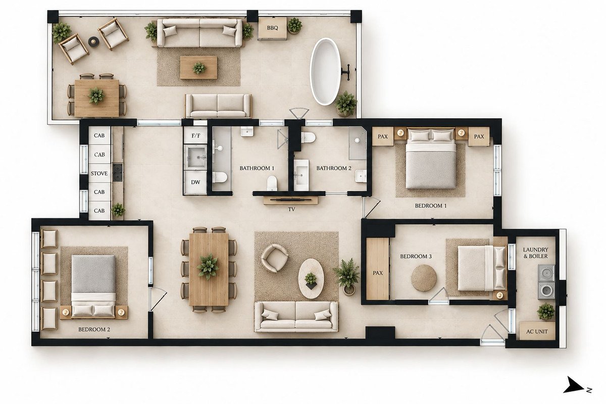 3 Bed Penthouse in El Paraiso