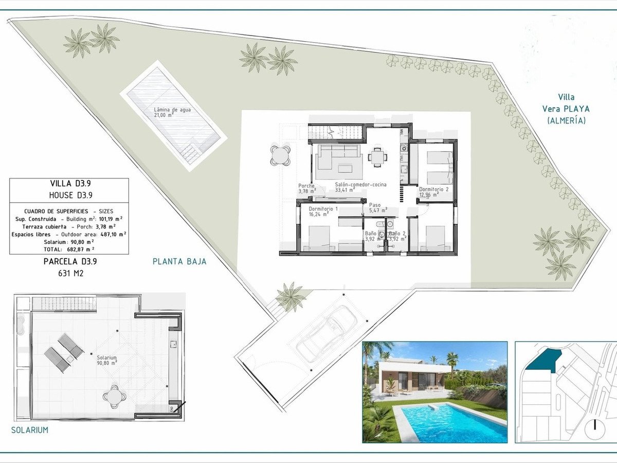 3 Bed Detached Villa in Vera Playa