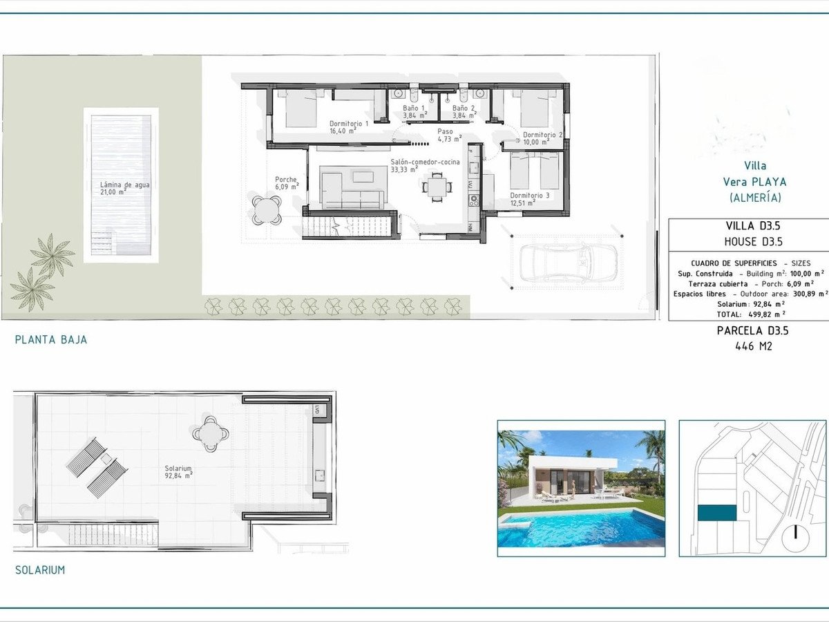 3 Bed Detached Villa in Vera Playa