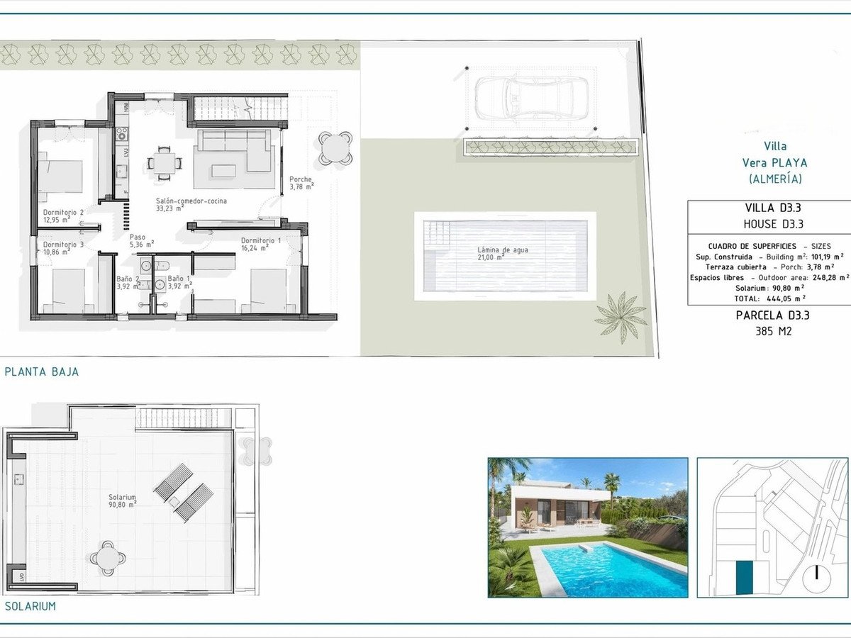 3 Bed Detached Villa in Vera Playa