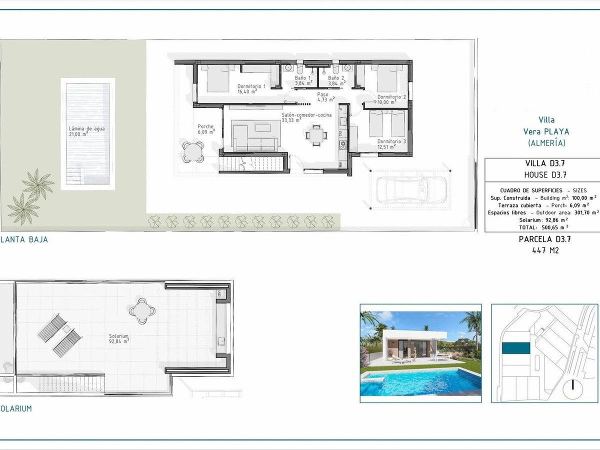 3 Bed Detached Villa in Vera Playa