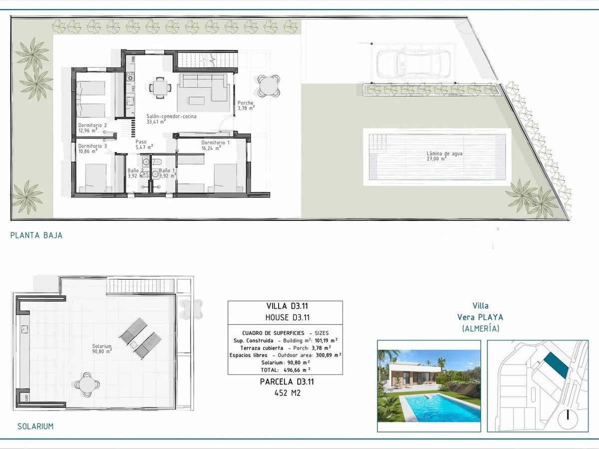 3 Bed Detached Villa in Vera Playa