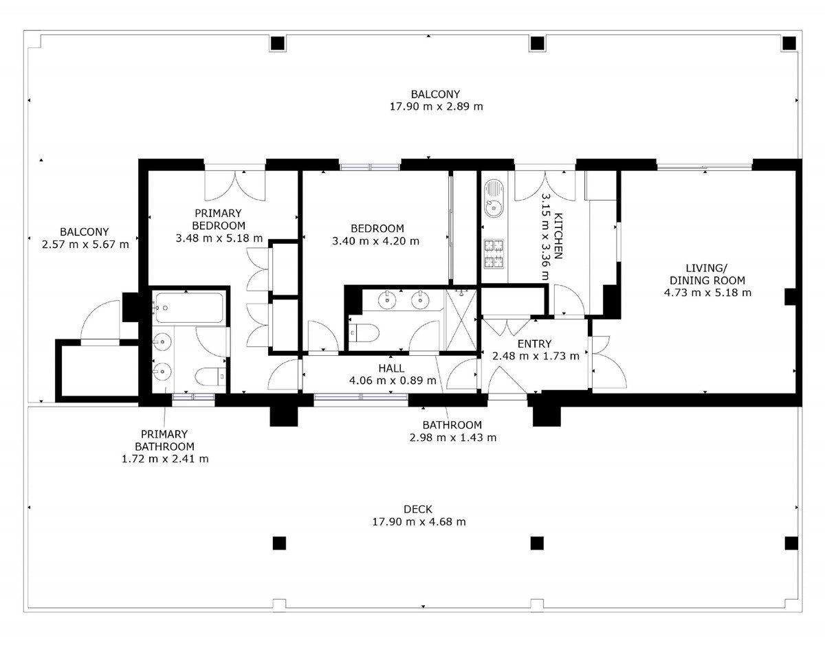 2 Bed Penthouse in Riviera del Sol
