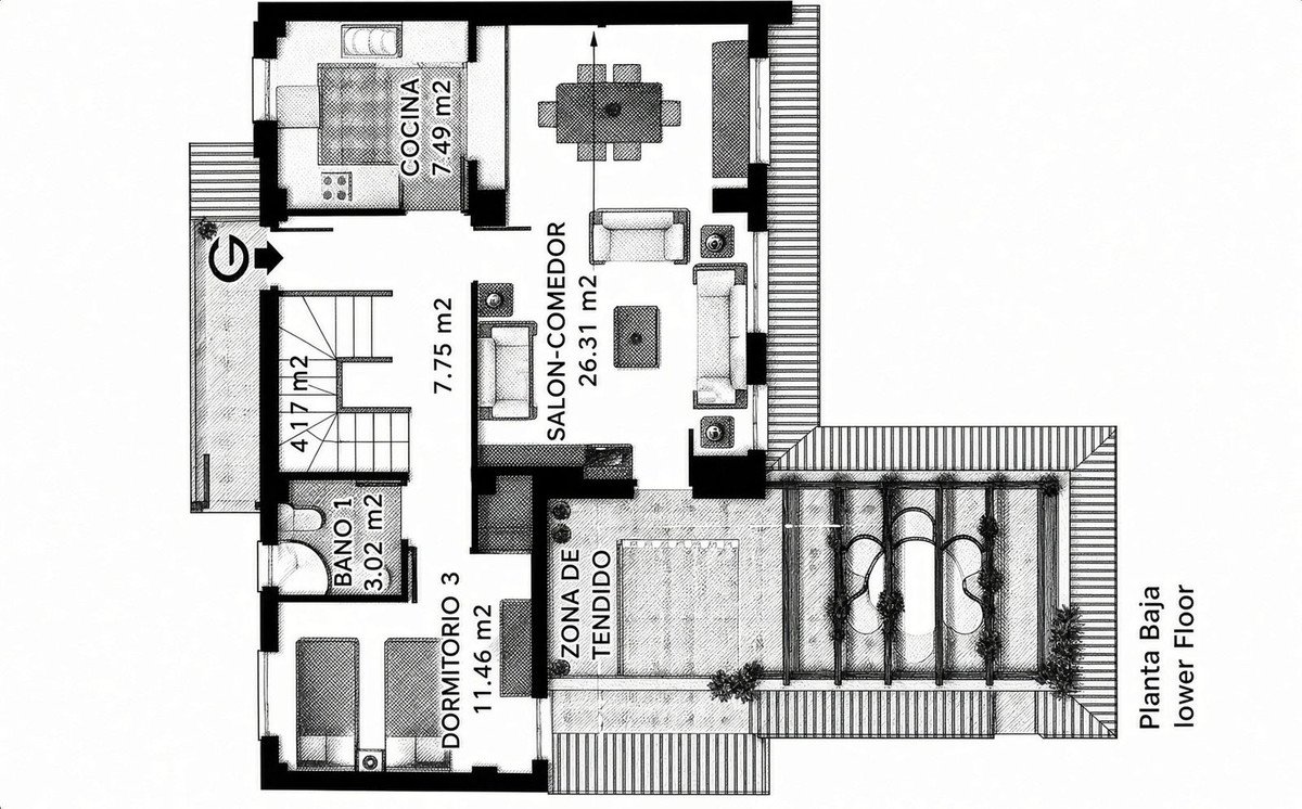 3 Bed Penthouse Duplex in La Duquesa