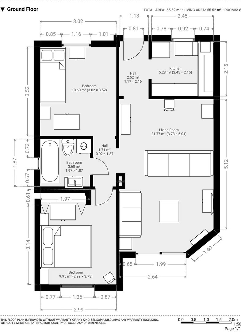 2 Bed Ground Floor Apartment in Riviera del Sol