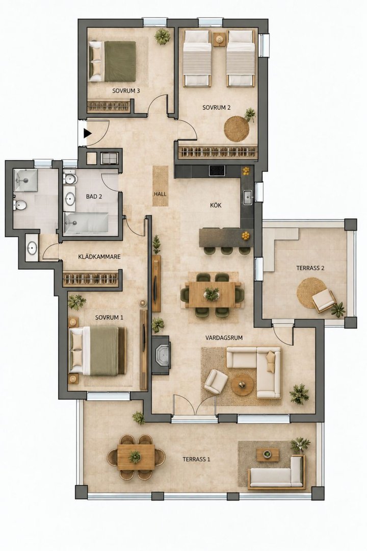 3 Bed Middle Floor Apartment in San Pedro de Alcántara