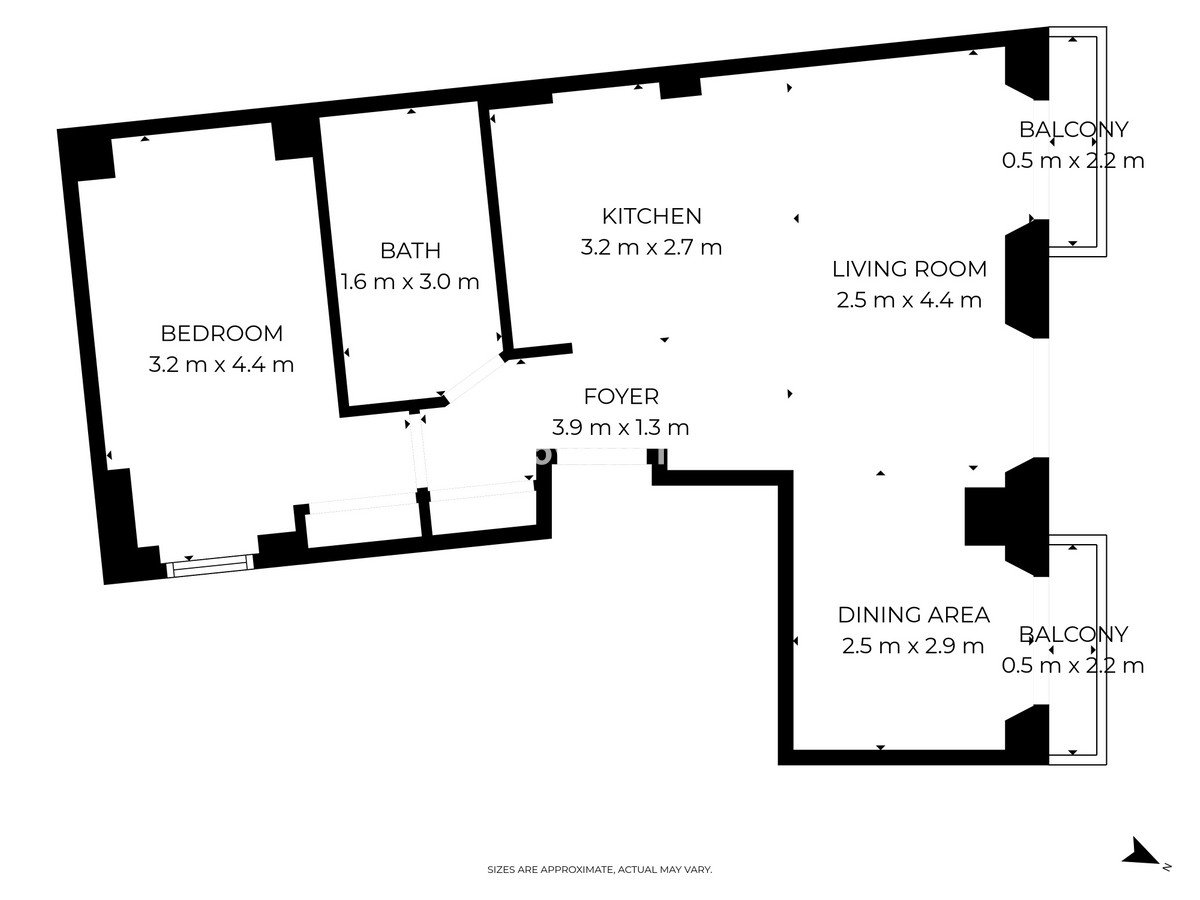 1 Bed Middle Floor Apartment in Málaga