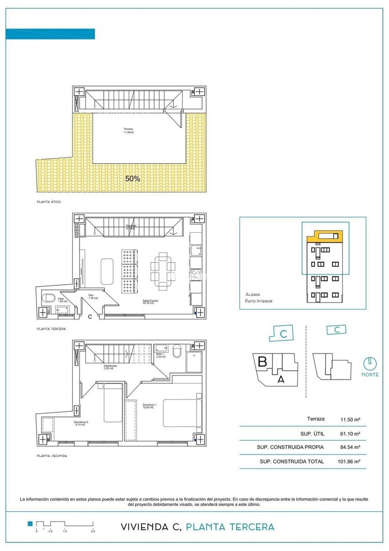 2 Bed Penthouse in Centro Histórico