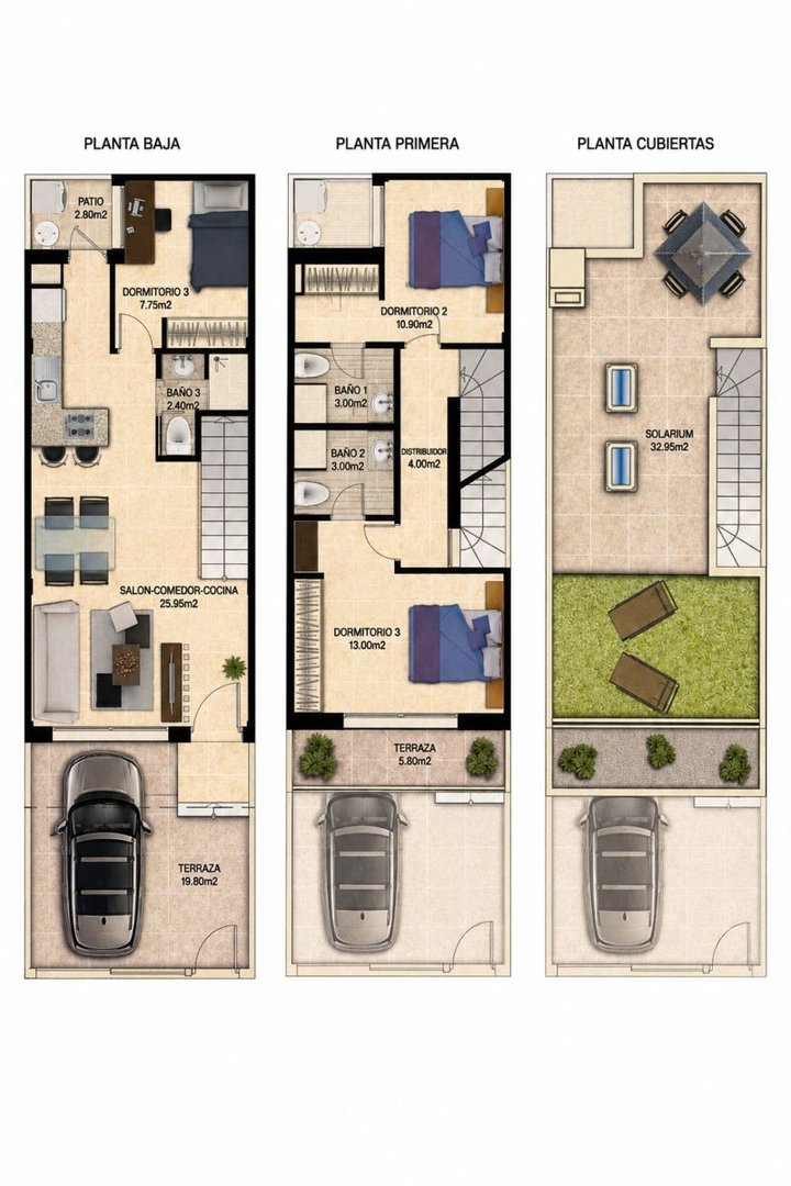 3 Bed Semi-Detached House in Torrevieja