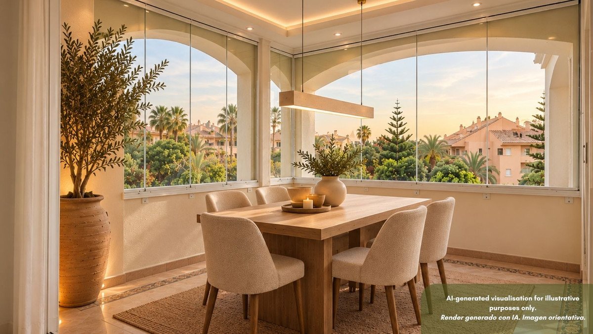 3 Bed Middle Floor Apartment in Bahía de Marbella