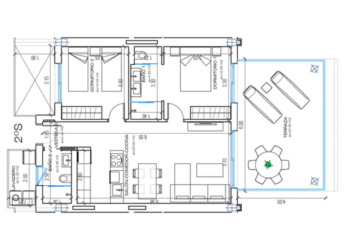2 Bed Middle Floor Apartment in Higueron