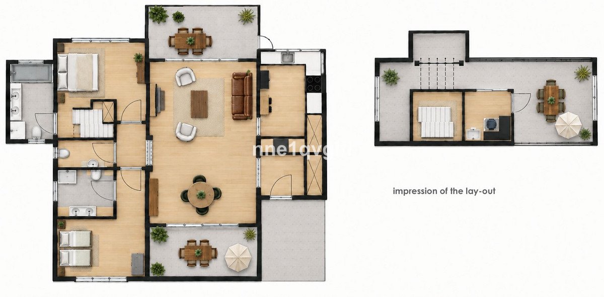 2 Bed Penthouse Duplex in Cabopino