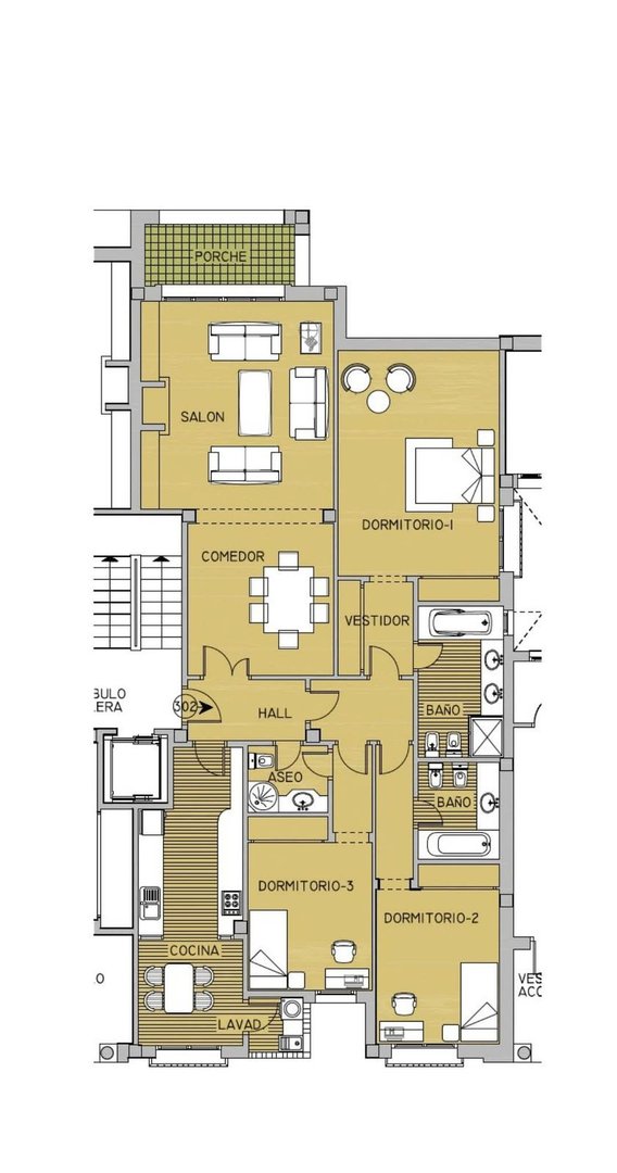 3 Bed Middle Floor Apartment in Nagüeles