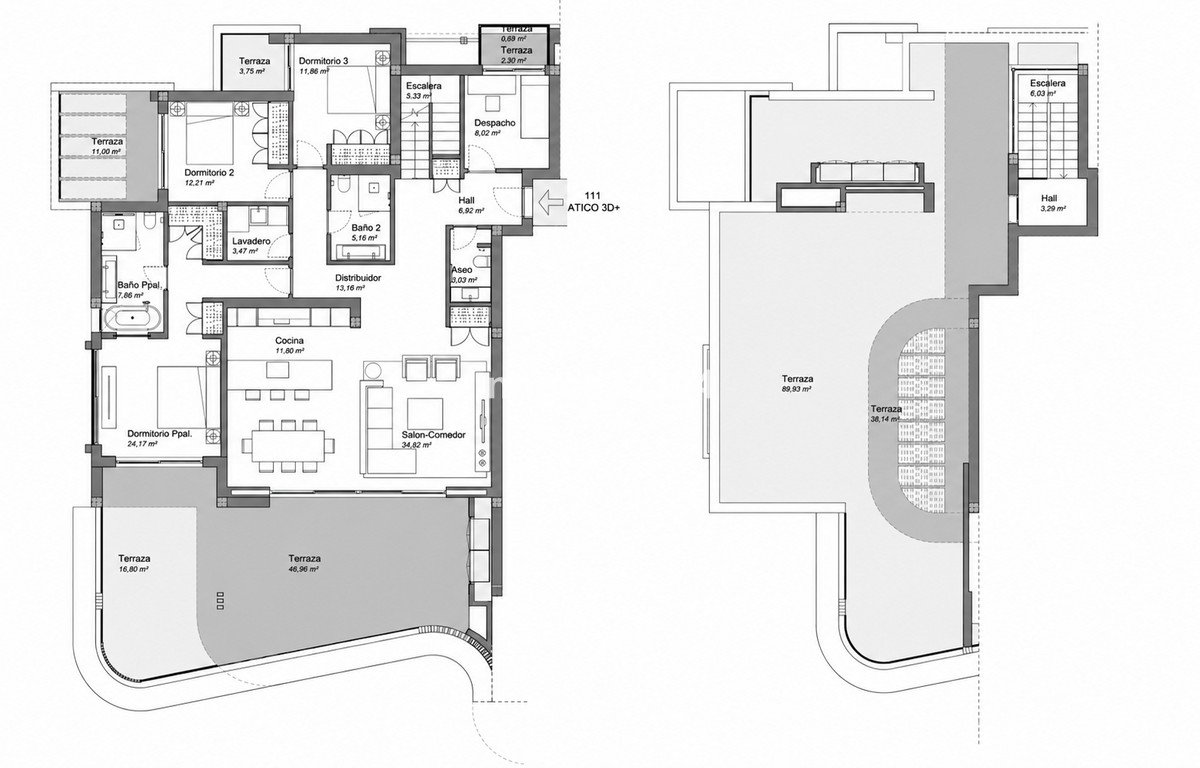 3 Bed Penthouse Duplex in La Quinta