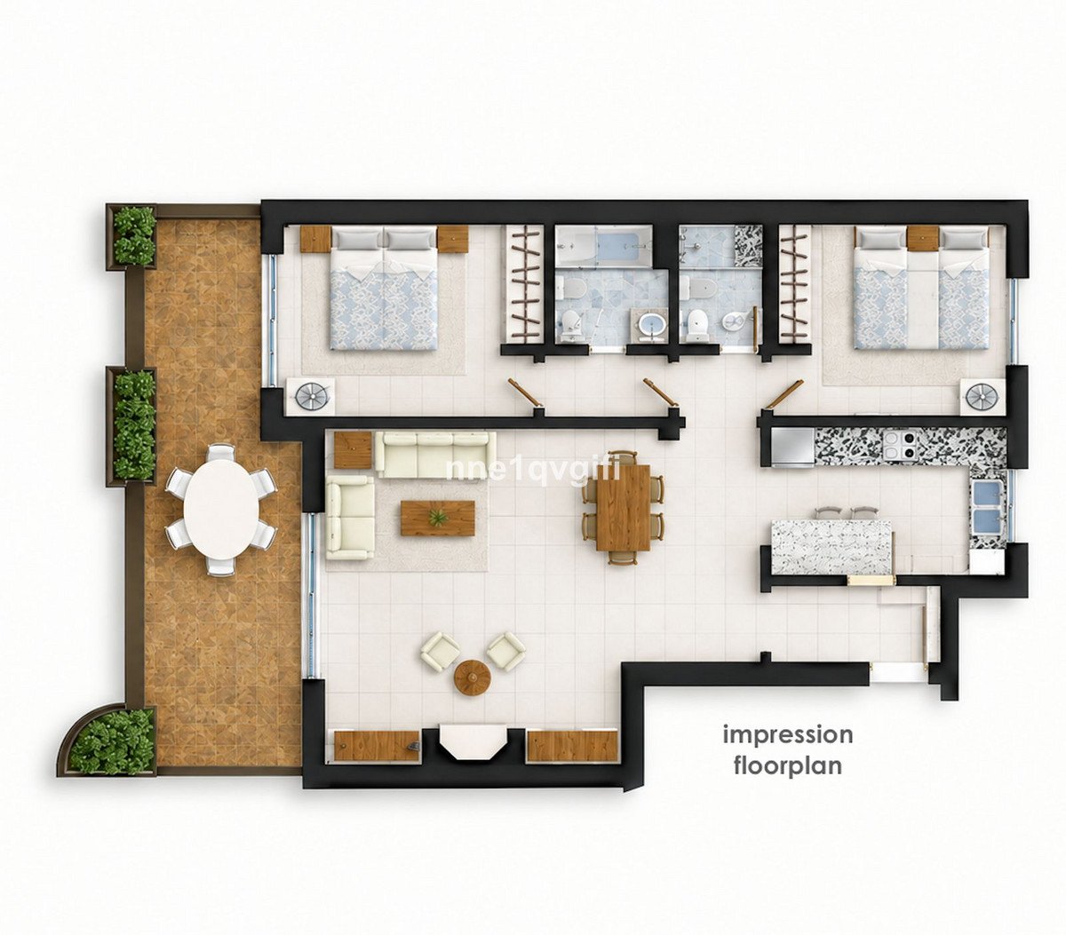 2 Bed Ground Floor Apartment in Calahonda