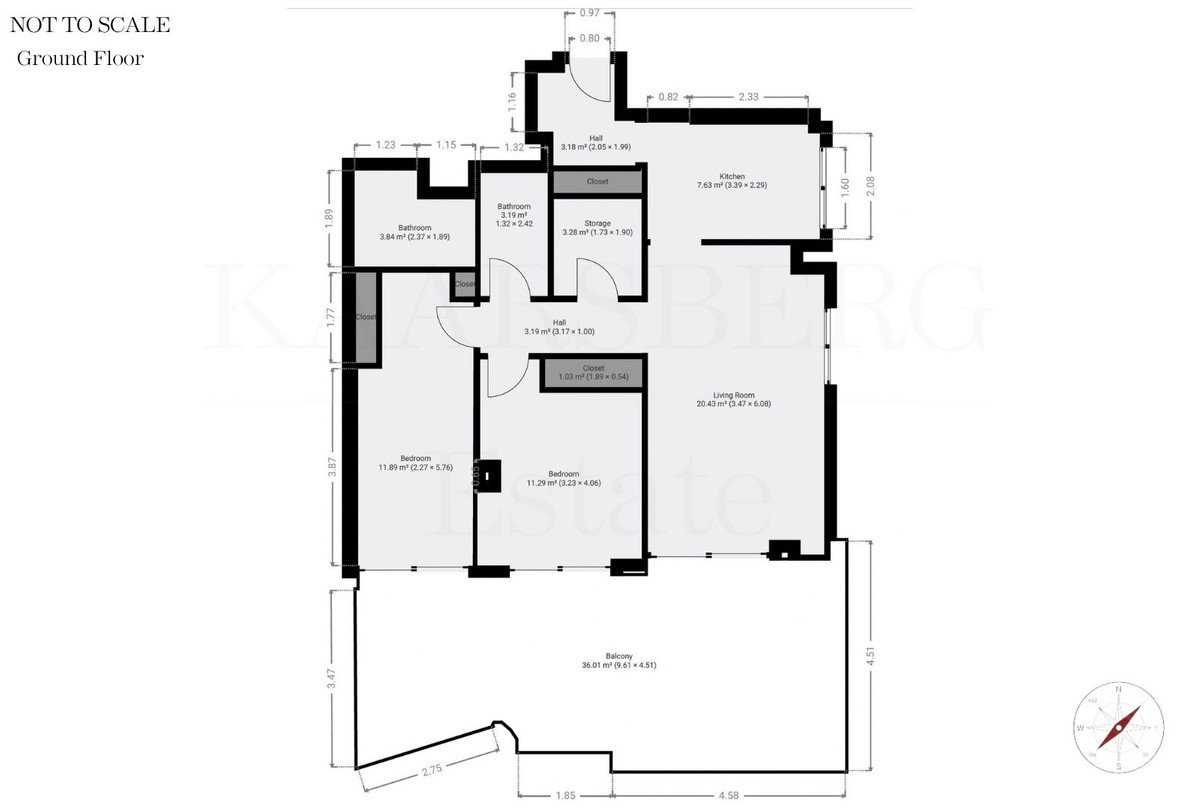 2 Bed Middle Floor Apartment in Las Lagunas