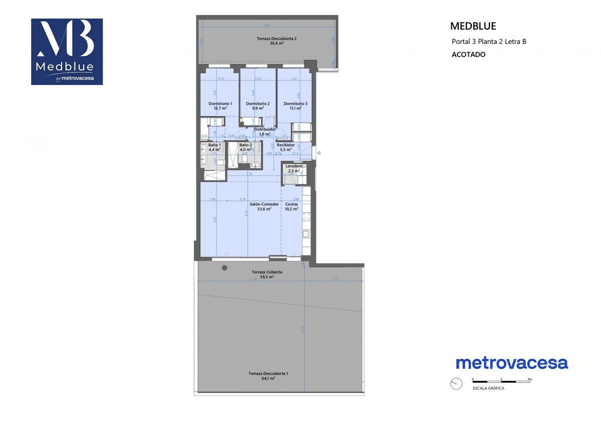 3 Bed Middle Floor Apartment in Marbella