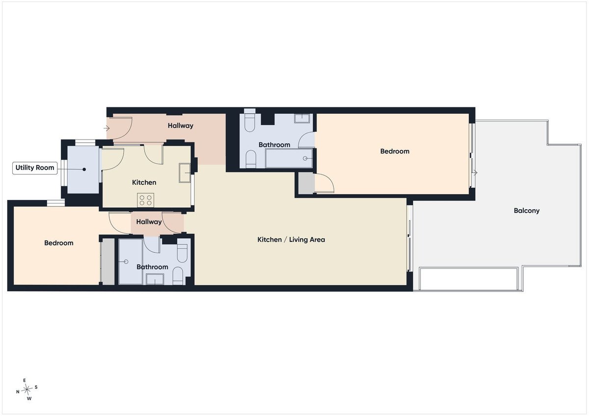 2 Bed Middle Floor Apartment in Estepona