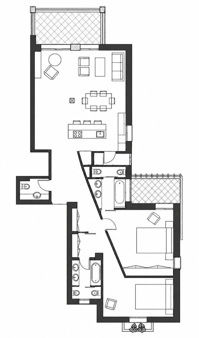 2 Bed Middle Floor Apartment in Estepona