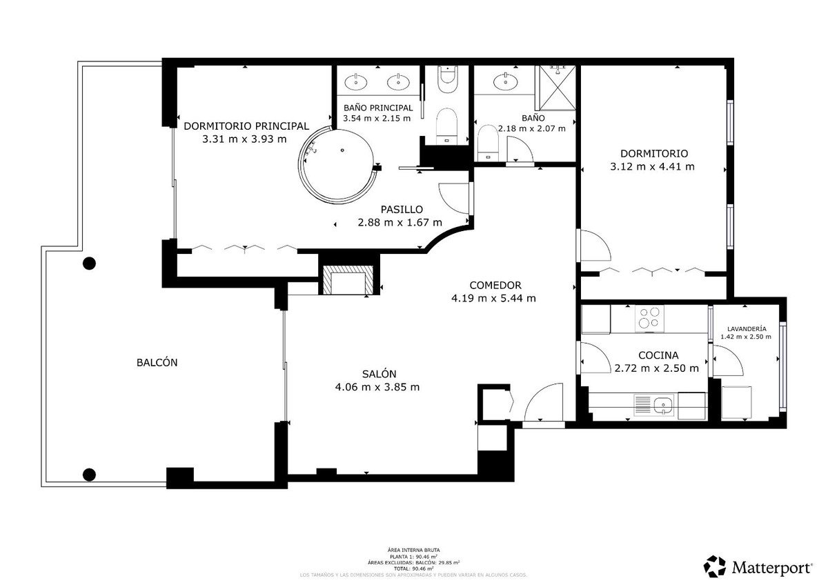 2 Bed Middle Floor Apartment in La Mairena