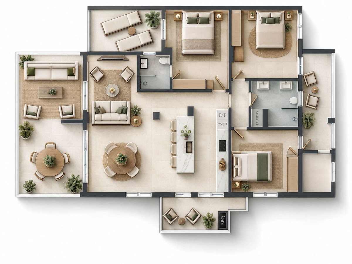 3 Bed Middle Floor Apartment in Nueva Andalucía
