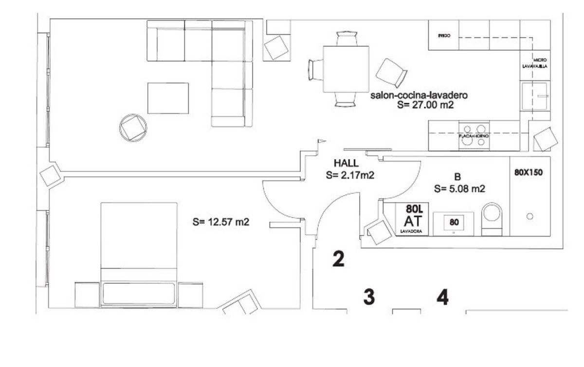 1 Bed Ground Floor Apartment in Málaga